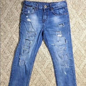 Zara boys distressed jeans